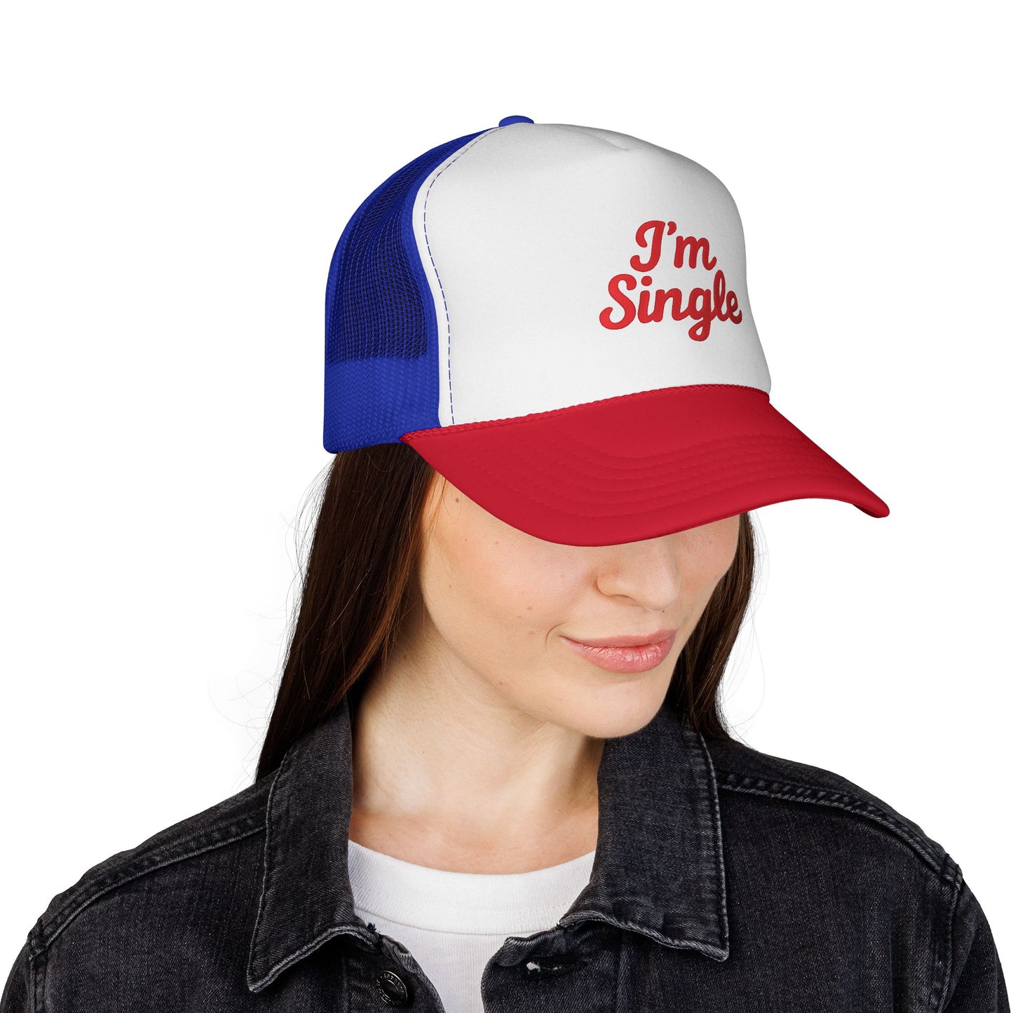 I'm Single Trucker Hat